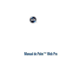 Manual de Palm Web Pro