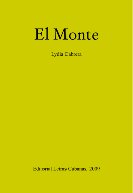 El Monte - Lydia Cabrera