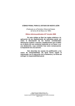 Código Penal para el Estado de Nuevo León