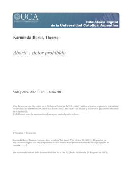 Aborto : dolor prohibido - Biblioteca Digital