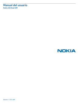 Manual del Usuario para Nokia 225 Dual SIM