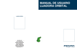 Manual de Usuario Lijadora Orbital Neumática