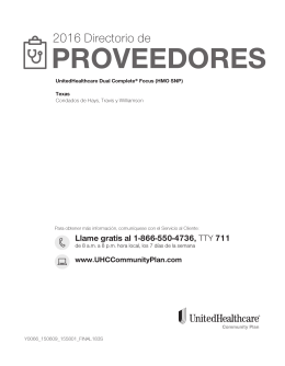 PROVEEDORES - UHCCommunityPlan.com