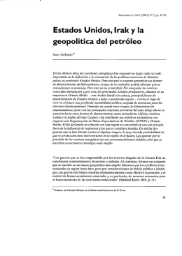 Estados Unidos, Irak y la geopolítica del petróleo