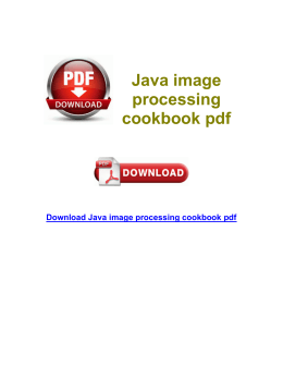 Java image processing cookbook pdf