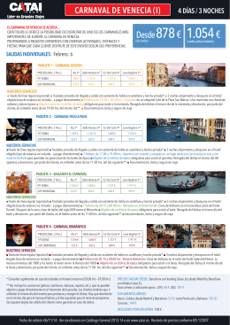 carnavales - viajes confort