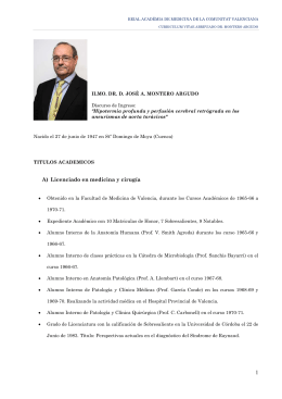 REIAL ACADÉMIA DE MEDICINA DE LA COMUNITAT VALENCIANA