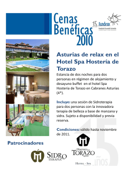 Asturias de relax en el Hotel Spa Hostería de Torazo