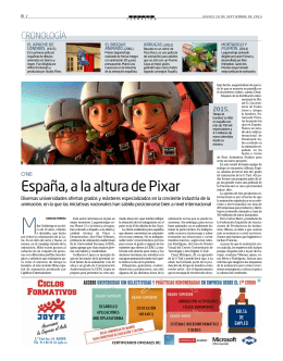 España, a la altura de Pixar