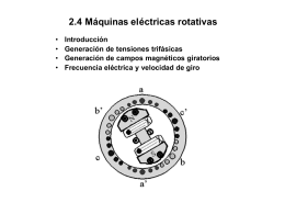 2.4 Máquinas eléctricas rotativas: Introducción