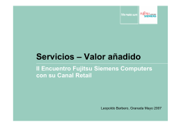 Servicios – Valor añadido