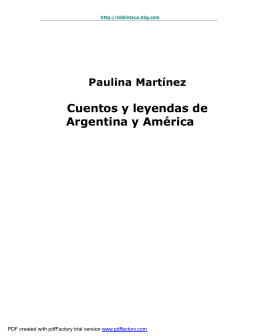 Cuentos y leyendas de Argentina y America