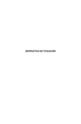 INSTRUCTIVO DE TITULACIÓN - Universidad Autonoma de Sinaloa