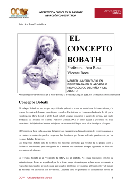 EL CONCEPTO BOBATH - OCW