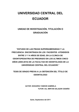 pieza dentaria - UCE - Universidad Central del Ecuador