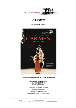 Dossier CARMEN - Teatro Español