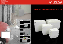 CAJAS DE DISTRIBUCION CON IP 66