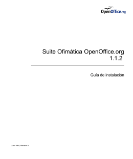 Guía de instalación de OpenOffice.org 1.1.2