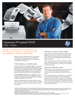 Impresoras HP LaserJet P2035