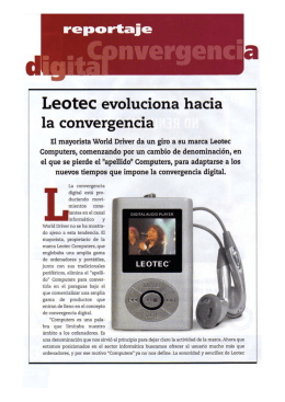 Leotec evoluciona hacia la convergencia