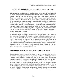 CAP 12. TEMPERATURA, DILATACION TERMICA Y