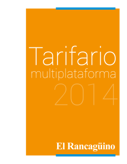 Tarifario 2014 - El Rancagüino