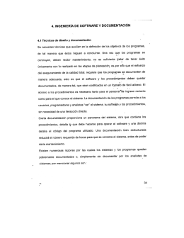 4. |NGENIERÍA DE SOFTWARE Y DOCUMENTAC|ÓN