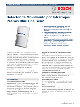 Detector de Movimiento por Infrarrojos Pasivos Blue Line Gen2