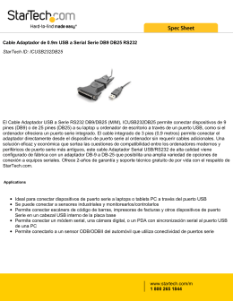 Cable Adaptador de 0.9m USB a Serial Serie DB9