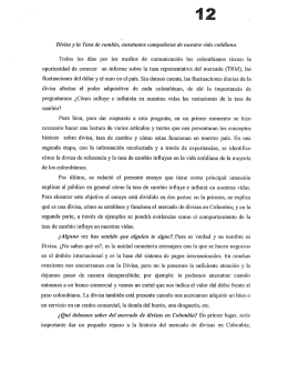 Divisa y la Tasa de cambio, constantes compañeras de nuestra vida