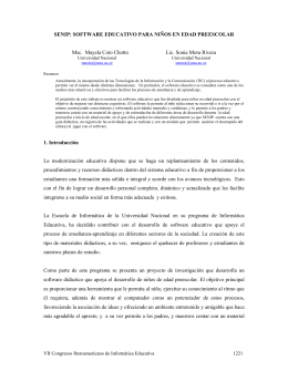 SOFTWARE EDUCATIVO PARA NIÑOS EN EDAD PREESCOLAR
