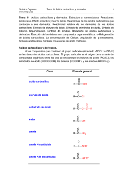 Acidos carboxílicos y derivados - Grupo de Sintesis Organica