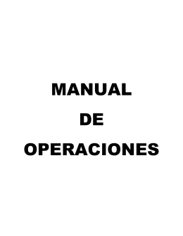 MANUAL DE OPERACIONES