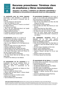 Recursos provechosos: Términos clave de enseñanza y libros