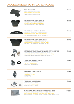 ACCESORIOS PARA CARENADOS