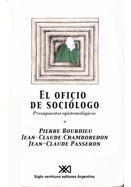 EL OFICIO DE SOCIÓLOGO - Colegio de Sociólogos del Perú