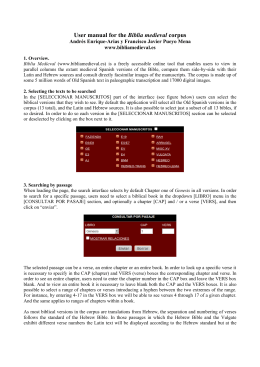 User manual for the Biblia medieval corpus