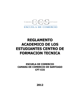 Reglamento Académico CFT CCS