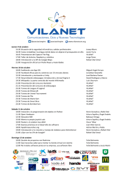 Programación Vilanet 2014 - Ajuntament de Vila-real