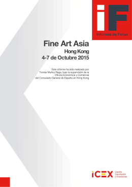 Fine Art Asia 2015 - ICEX España Exportación e Inversiones