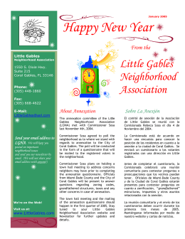 Why LGNA? - Little Gables Neighborhood Association