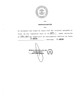 PROTOCOLIZACIÓN