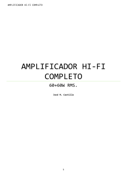 AMPLIFICADOR HI-FI COMPLETO
