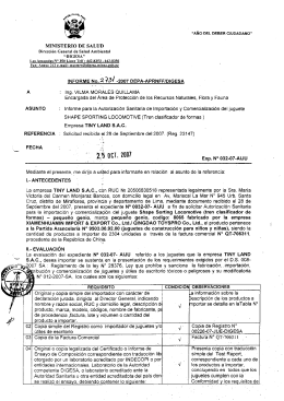 "AÑO DEL DEBER CIUDADANO" - Digesa