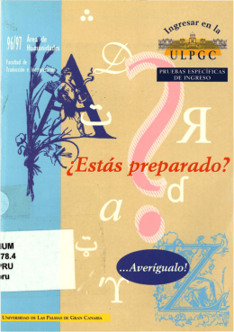 Pruebas específicas de ingreso - Acceda