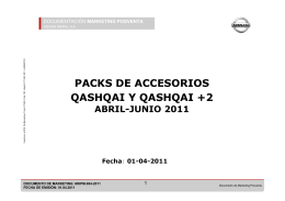 PACKS DE ACCESORIOS QASHQAI Y QASHQAI +2