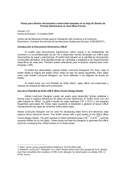 Pasos para diseñar documentos comerciales basados en la
