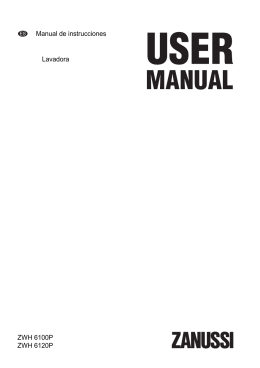 Manual de instrucciones Lavadora ZWH 6100P ZWH 6120P