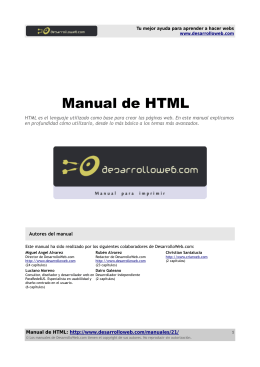 Manual de HTML - Blog de referencias académicas