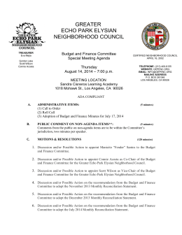 Please this meeting`s agenda for more information